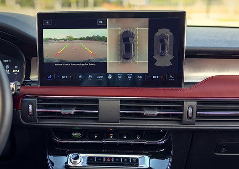 The driver of a 2024 Lincoln Corsair® SUV is shown selecting the drive mode. | Dave Sinclair Lincoln St. Peters in Saint Peters MO